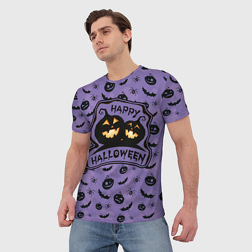 Мужская футболка Хэллоуин 2021 Halloween 2021 / 3D-принт – фото 3