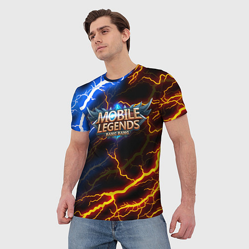 Мужская футболка Mobile Legends разряды молний flash / 3D-принт – фото 3