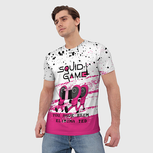 Мужская футболка Squid Game - Вы были исключены / 3D-принт – фото 3
