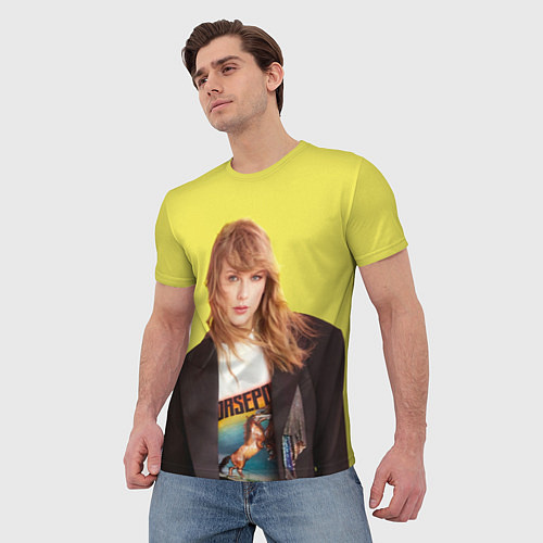 Мужская футболка Тэйлор на ветру / 3D-принт – фото 3