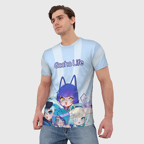 Мужская футболка Gacha Club Character / 3D-принт – фото 3