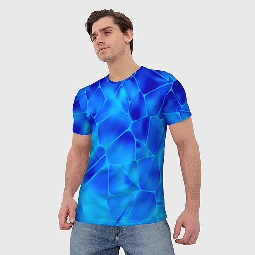 Мужская футболка Ice Under Water / 3D-принт – фото 3