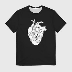 Футболка мужская Раненное-сердце, цвет: 3D-принт