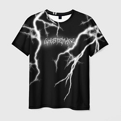 Футболка мужская GHOSTEMANE Lightning Гостмейн Молния Надпись, цвет: 3D-принт