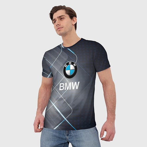 Мужская футболка BMW Logo / 3D-принт – фото 3