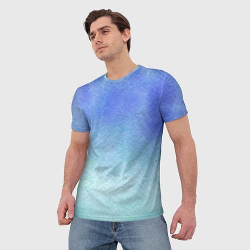 Мужская футболка Небесная синева / 3D-принт – фото 3
