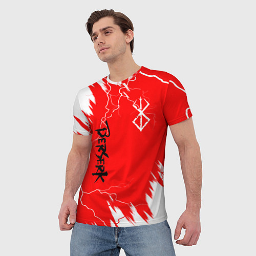 Мужская футболка BERSERK logo / 3D-принт – фото 3