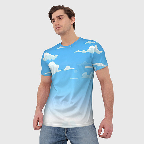 Мужская футболка Летнее небо / 3D-принт – фото 3
