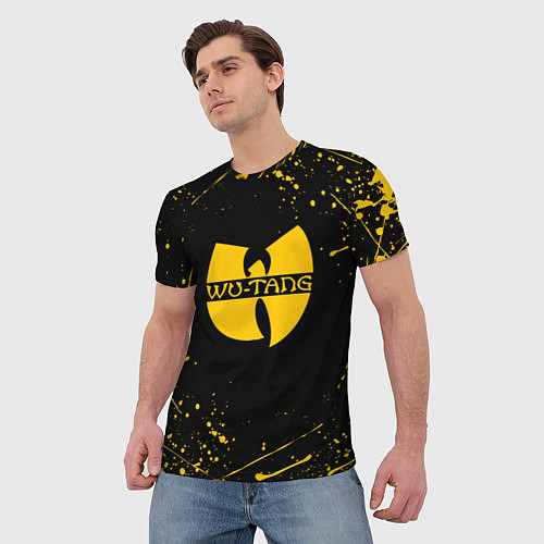 Мужская футболка WU-TANG CLAN БРЫЗГИ КРАСОК / 3D-принт – фото 3