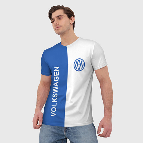 Мужская футболка Volkswagen, ФОЛЬКСВАГЕН / 3D-принт – фото 3