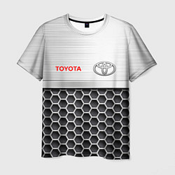 Футболка мужская Toyota Стальная решетка, цвет: 3D-принт
