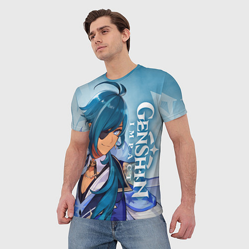 Мужская футболка Геншин импакт: Кэйа / 3D-принт – фото 3