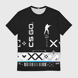 Футболка мужская Поток информации СS:GO, цвет: 3D-принт