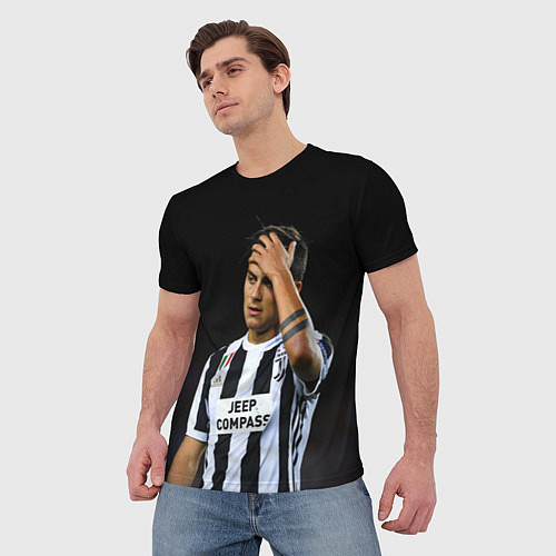 Мужская футболка Пауло Дибала, Dybala / 3D-принт – фото 3