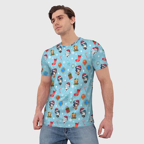 Мужская футболка GI Christmas Pattern / 3D-принт – фото 3