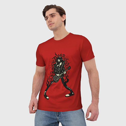 Мужская футболка Джонни панкрокер / 3D-принт – фото 3