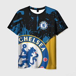 Футболка мужская ЧЕЛСИ CHELSEA GOLDEN LOGO, цвет: 3D-принт