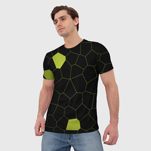 Мужская футболка Кожа рептилии / 3D-принт – фото 3