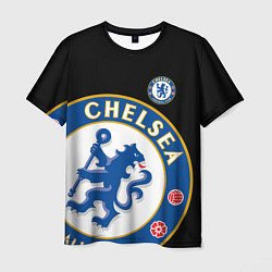 Футболка мужская ЧЕЛСИ CHELSEA BIG LOGO, цвет: 3D-принт