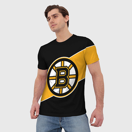 Мужская футболка Бостон Брюинз, Boston Bruins / 3D-принт – фото 3