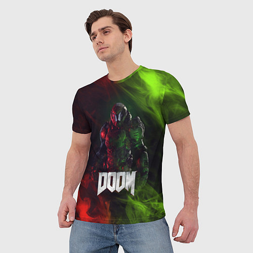 Мужская футболка Doomguy Doom / 3D-принт – фото 3