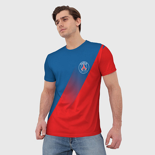 Мужская футболка PSG GRADIENT SPORT UNIFORM / 3D-принт – фото 3