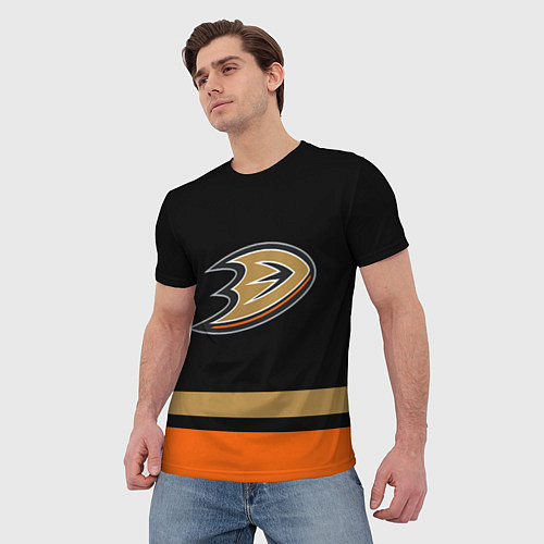 Мужская футболка Anaheim Ducks Анахайм Дакс / 3D-принт – фото 3