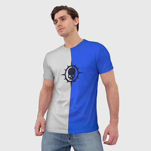 Мужская футболка Новамарины цвет ордена / 3D-принт – фото 3