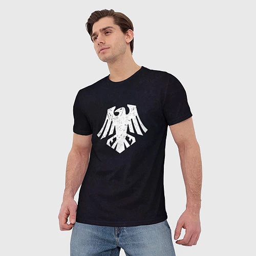 Мужская футболка Гвардия Ворона цвет 19 легиона / 3D-принт – фото 3