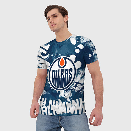 Мужская футболка Эдмонтон Ойлерз Edmonton Oilers / 3D-принт – фото 3