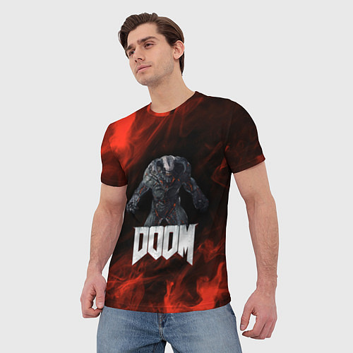 Мужская футболка 3D BARON DOOM FIRE / 3D-принт – фото 3