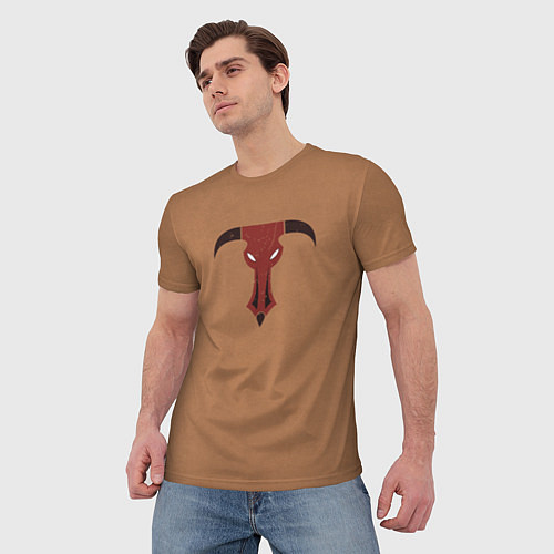 Мужская футболка Минотавры цвет ордена / 3D-принт – фото 3