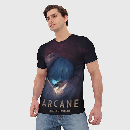 Мужская футболка Arcane: League of Legends / 3D-принт – фото 3