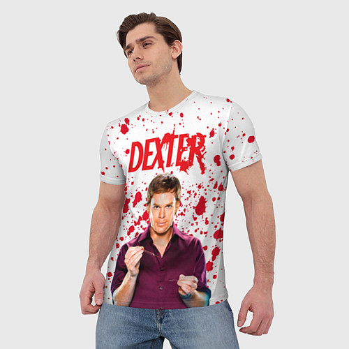 Мужская футболка Декстер Dexter / 3D-принт – фото 3