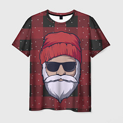 Футболка мужская SANTA HIPSTER САНТА ХИПСТЕР, цвет: 3D-принт