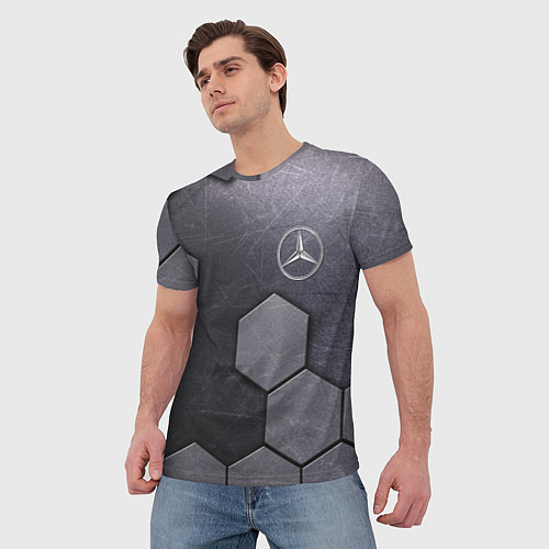 Мужская футболка Mercedes-Benz vanguard pattern / 3D-принт – фото 3