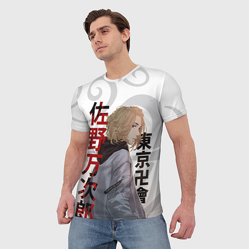 Мужская футболка TOKYO REVENGERS MICKEY МАЙКИ ДРАКЕН ТАТУ / 3D-принт – фото 3