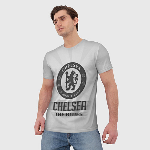 Мужская футболка Chelsea FC Graphite Theme / 3D-принт – фото 3