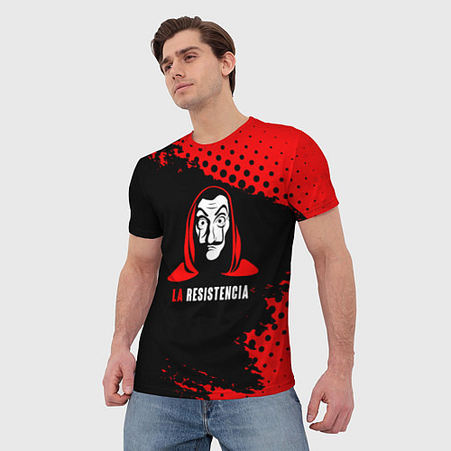 Мужская футболка La Casa de Papel La Resistencia / 3D-принт – фото 3