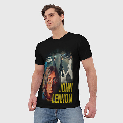 Мужская футболка The Beatles John Lennon / 3D-принт – фото 3