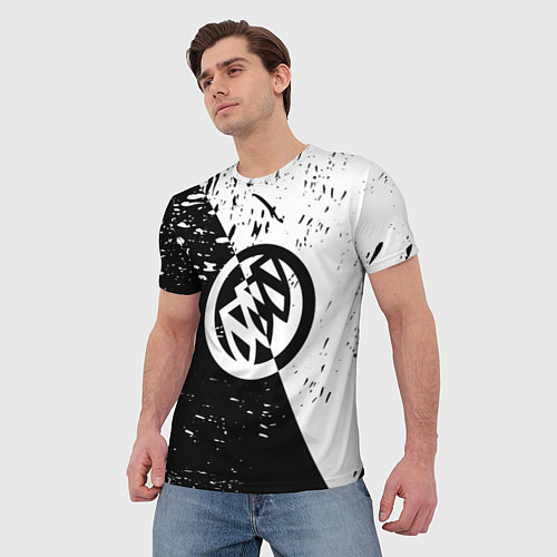 Мужская футболка Buick Black and White Grunge / 3D-принт – фото 3