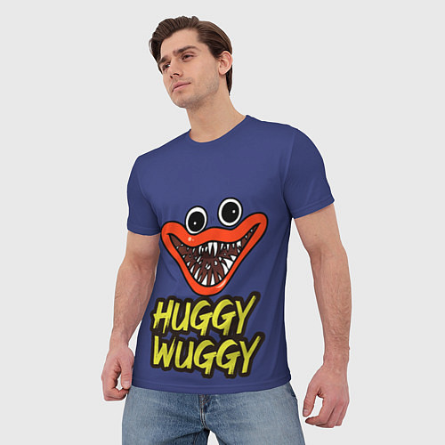 Мужская футболка Huggy Wuggy: Smile / 3D-принт – фото 3