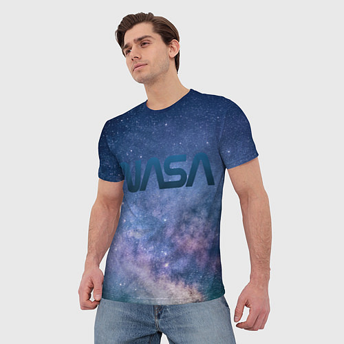 Мужская футболка Nasa cosmos / 3D-принт – фото 3