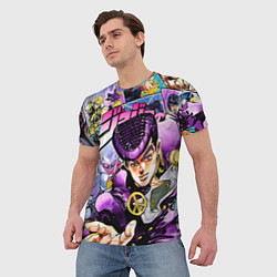 Футболка мужская JoJos Bizarre Adventure: Josuke, цвет: 3D-принт — фото 2