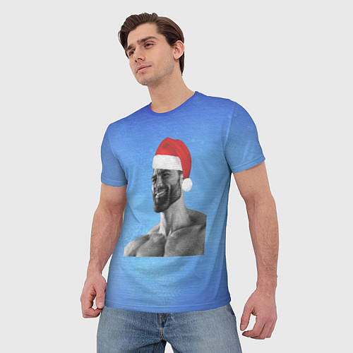 Мужская футболка Гига Санта Чад / 3D-принт – фото 3