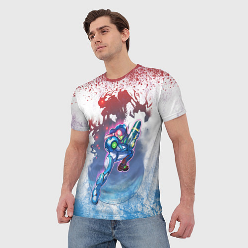Мужская футболка Samus Aran Robo / 3D-принт – фото 3