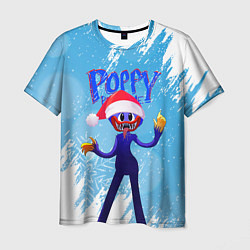 Футболка мужская Новогодний Poppy Playtime, цвет: 3D-принт