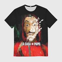 Футболка мужская БУМАЖНЫЙ ДОМ РИСУНОК - LA CASA DE PAPEL BELLA CIAO, цвет: 3D-принт