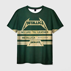 Футболка мужская No Life til Leather - Metallica, цвет: 3D-принт