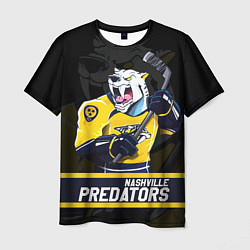 Футболка мужская Нэшвилл Предаторз, Nashville Predators, цвет: 3D-принт